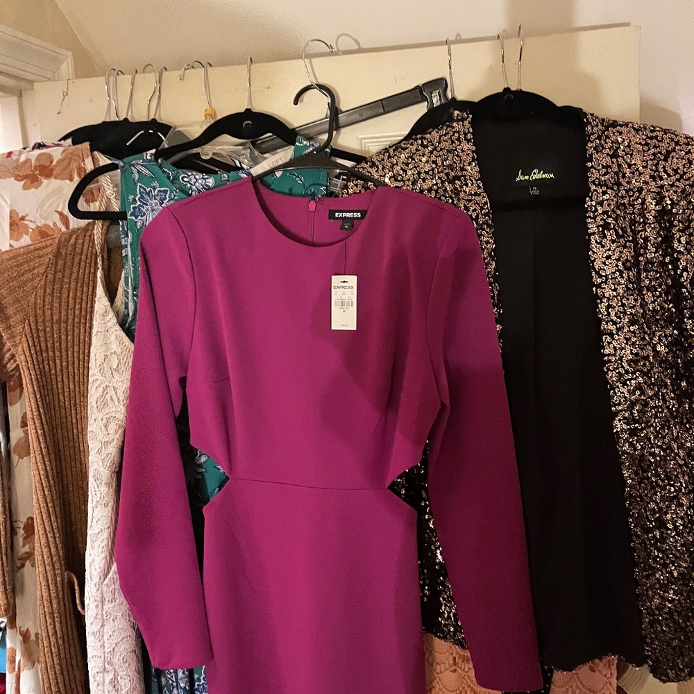 Express xs pink cocktail dress
